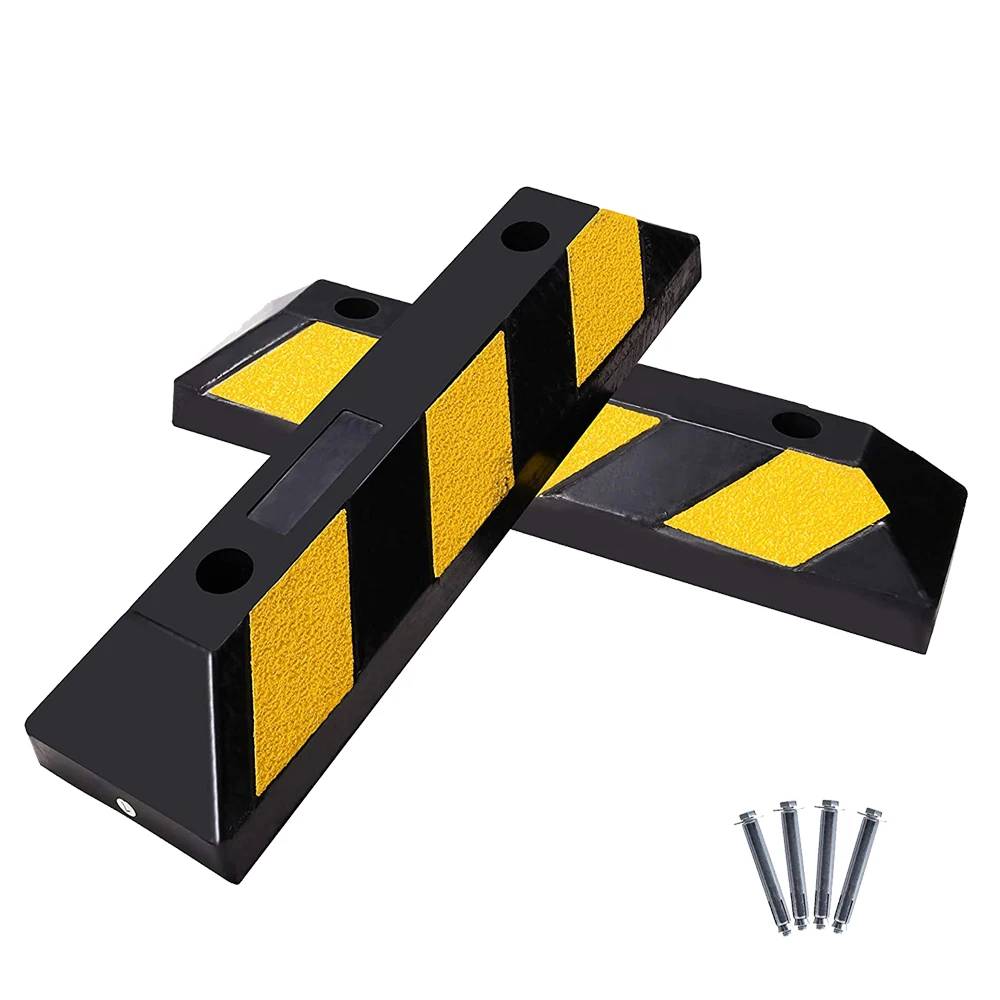 Rubber   Parking Lot Equipment Wheel Chock Wheel Stopper