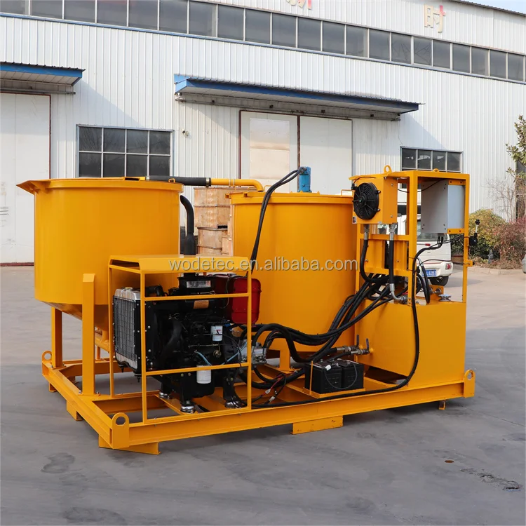 Agitator Capacity 1500 Liters portable grout mixer diesel grout injection mixer agitator for sale