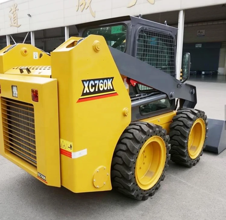Официальный мини-погрузчик XC760K китайский дешевый новый гидравлический микроколесный погрузчик с дополнительным комплектом для