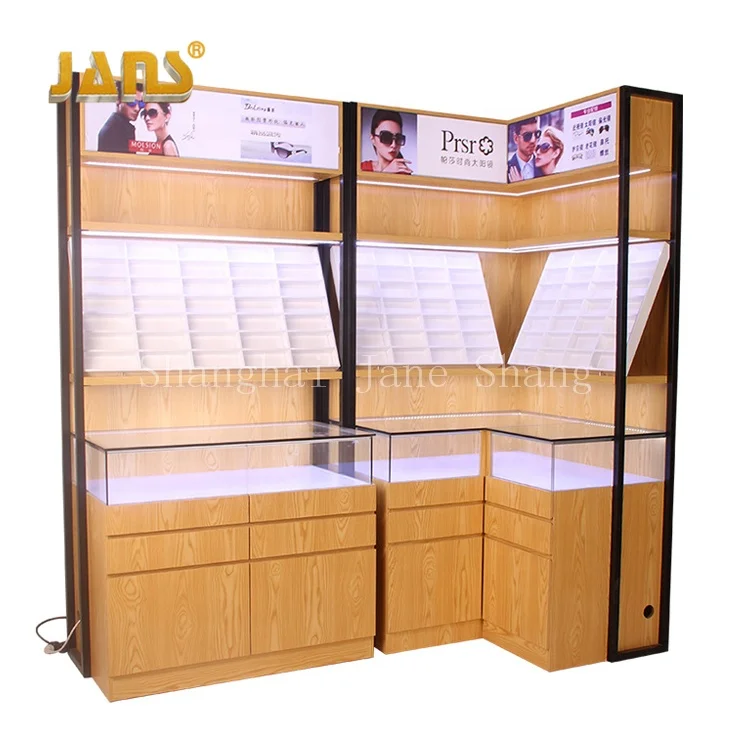Modern luxury glasses shop display furniture sunglasses display table counter