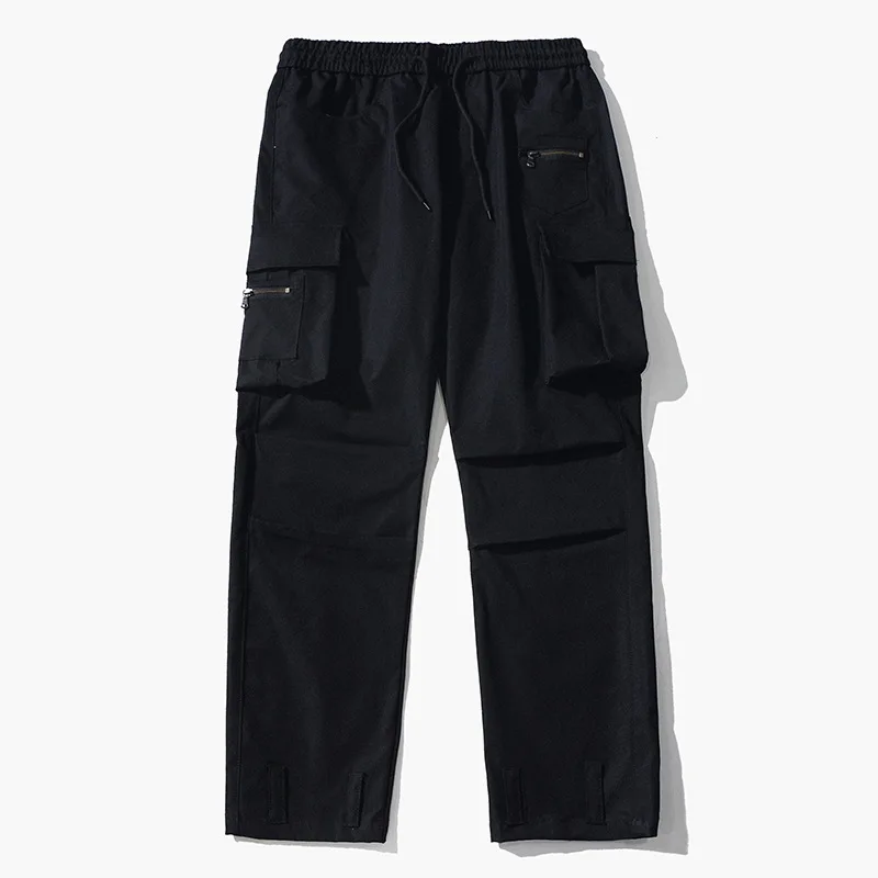 New Design Fashion Cargo Pants Men High Quality Custom Logo Streetwear Style Overall Trousers 2020 Spring Summer Purple Casual