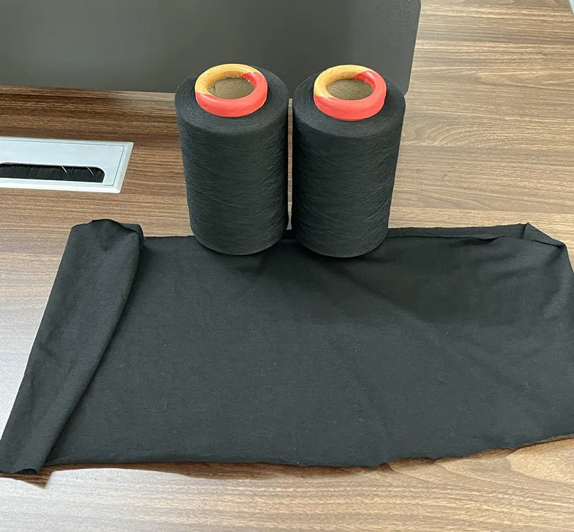 Black and  White OE  Recycled cotton yarn Ne20s 21s 24s  TC knitting yarns for making T-shirt and socks