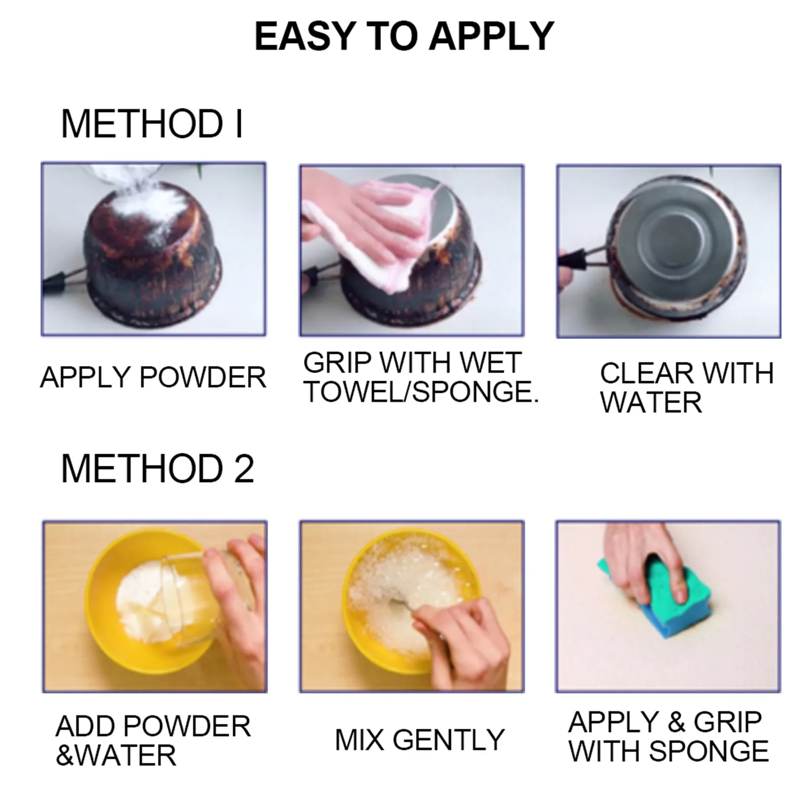 Foreign trade cross-border kitchen stain removing powder cleaner Kitchenware oil stain cleaning stainless steel stain removal