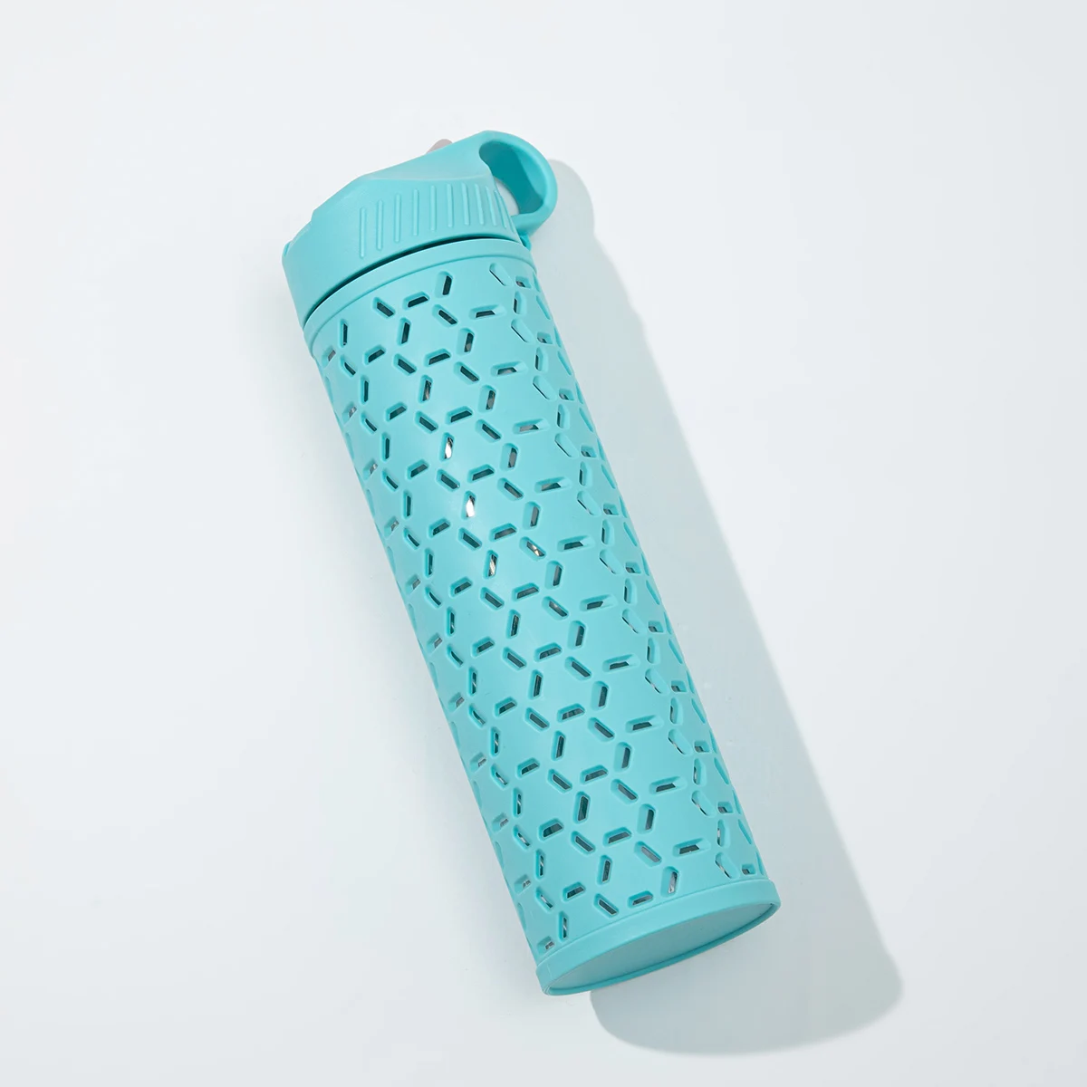 650ml PP Sport Gradient Portable Leakproof Plastic Water Bottles BPA free Motivational Fitness Sports Water Bottle With Straw