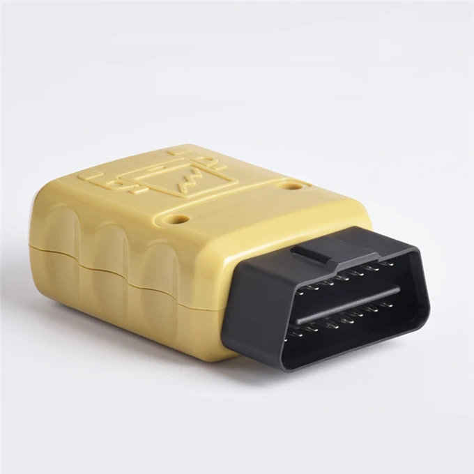 Автомобильный 16-контактный Штекерный разъем OBD2 J1962M Blue tooth 327 с золотым