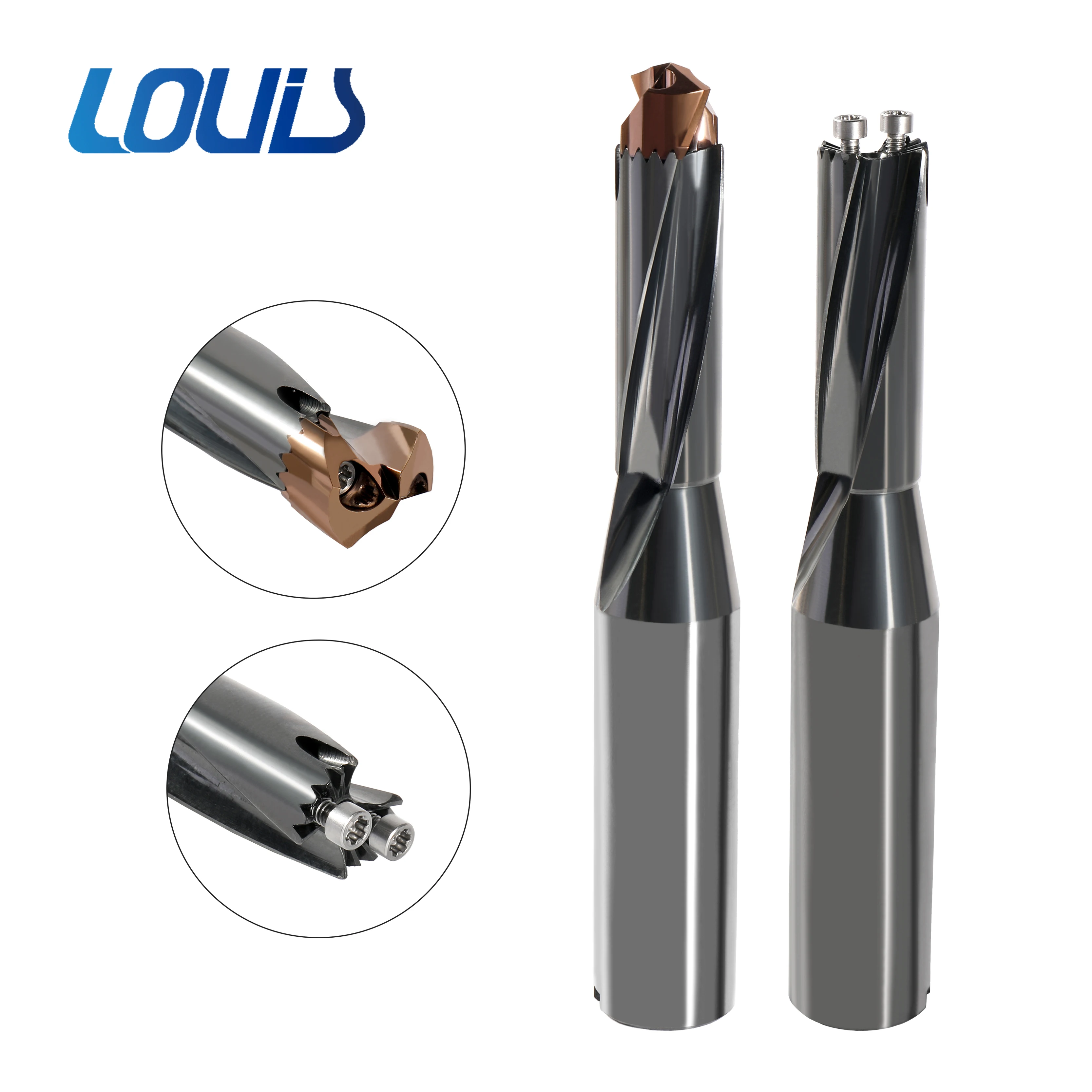 Extended deep hole drilling 100 super hard coated drilling steel stainless steel 60-degree tungsten steel bit carbide bit
