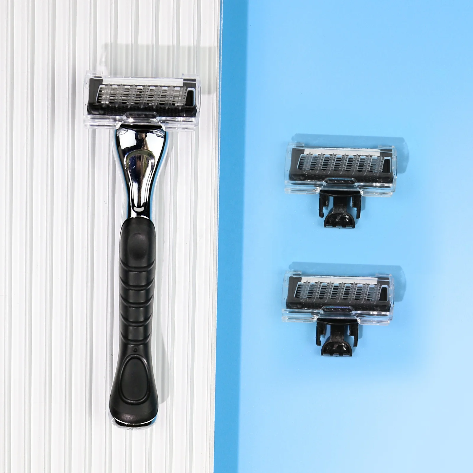 6 Blade Stainless Steel Blade Heavy Safety Razor Disposable Razor Six Blade Men Shaver