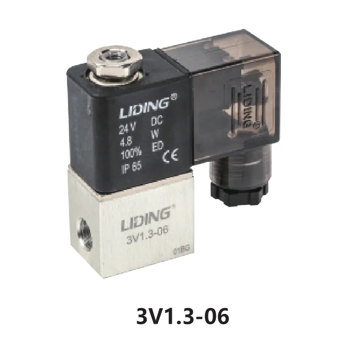 
LIDING 3V1 series 3 way 2 position DC 12v air control pneumatic solenoid valve 