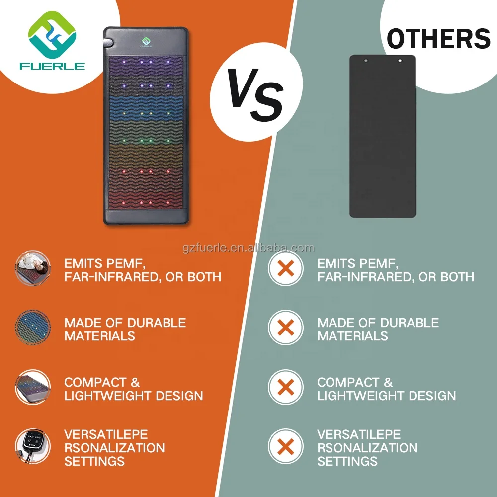 Nature rainbow crystal pemf mats  higher dose infrared pemf mat  for Body  negative ion infrared pemf mat