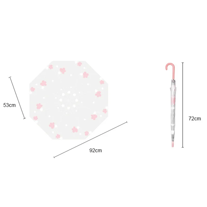 Disposable Clear Paraguas Parapluie Sombrillas Plastic Cheap PVC Transparent Umbrella