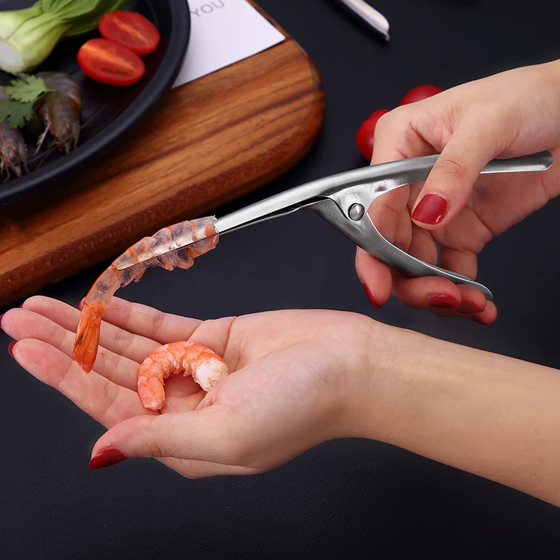 
Seafood Tools Set Machine Peeling Stainless Steel Tool And Deveined Peel Processing Shrimp Peeler 