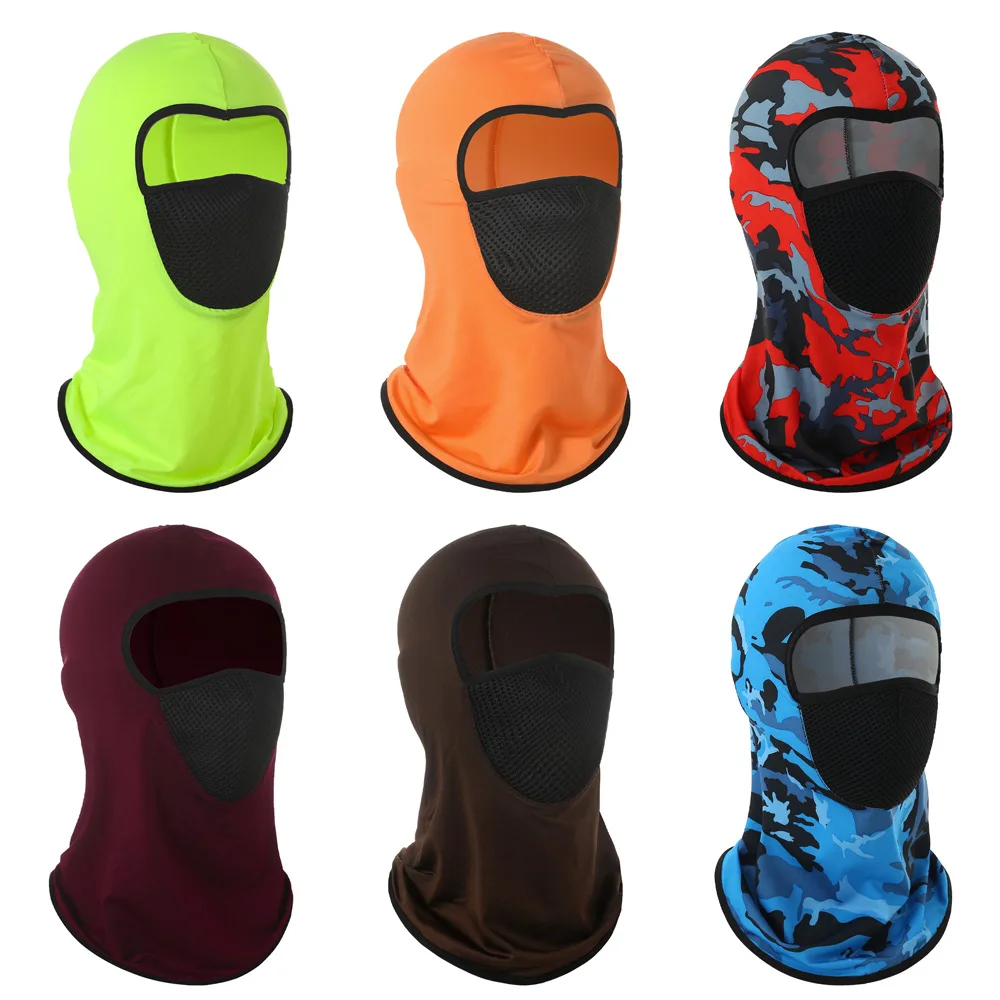 Helmet line One Hole Motorcycle Cycling Camo Shiesty Polyester Full Face Cover Ski Ninja Mask Mesh Balaclava Hat