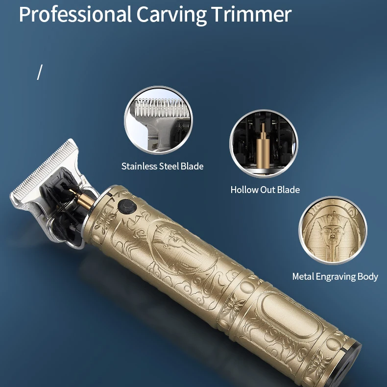 Cheap price stainless steel electric professional hair cut machine cordless hair shaver T trimmer