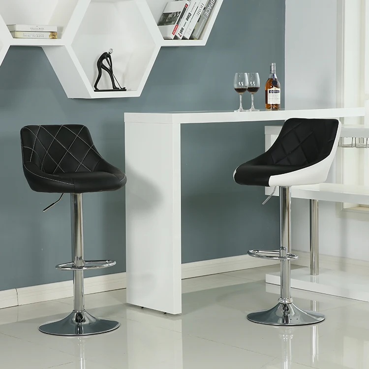 New design Commercial leather swivel rustic bar stool