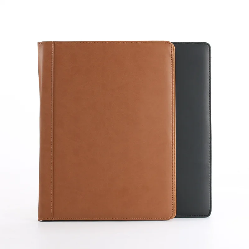 Wholesale Custom Printed Presentation Cork Folder,promotion Rubber Band Closure ,a slip Pocket File Folder