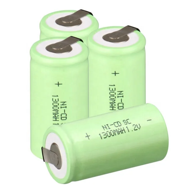 1.2V 1300mAh Sub C SC Ni-MH Rechargeable Battery Nickel Metal Hydride Batteries