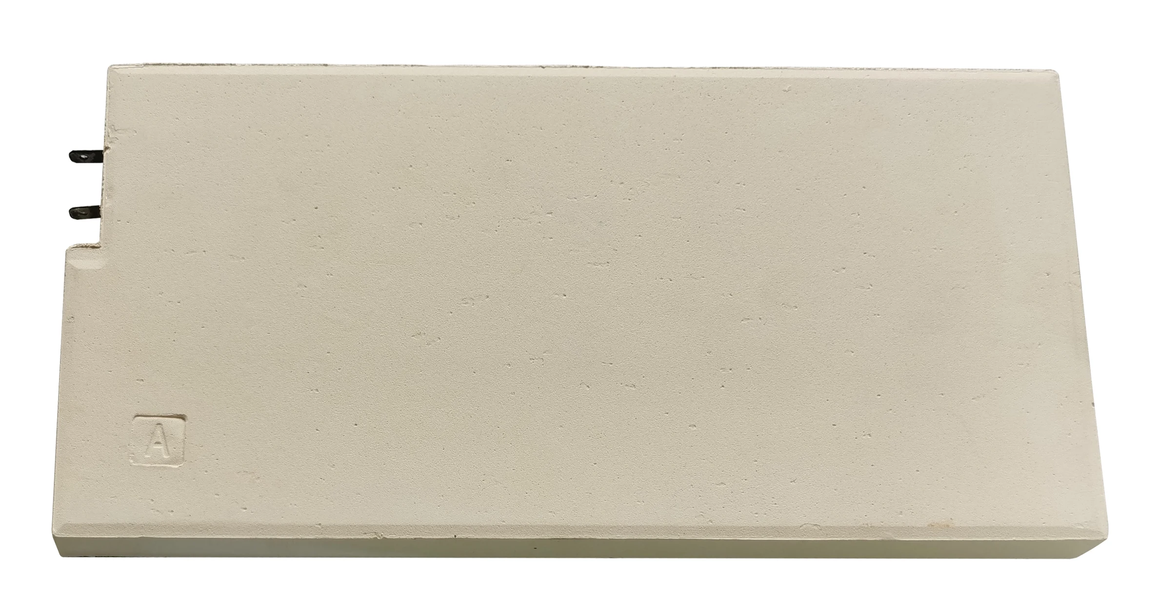 Inertia thermal Magnesia ceramic block 500 W M1525 thickness 20 mm 6.3 mm terminals built in Iron chromium aluminum heating wire