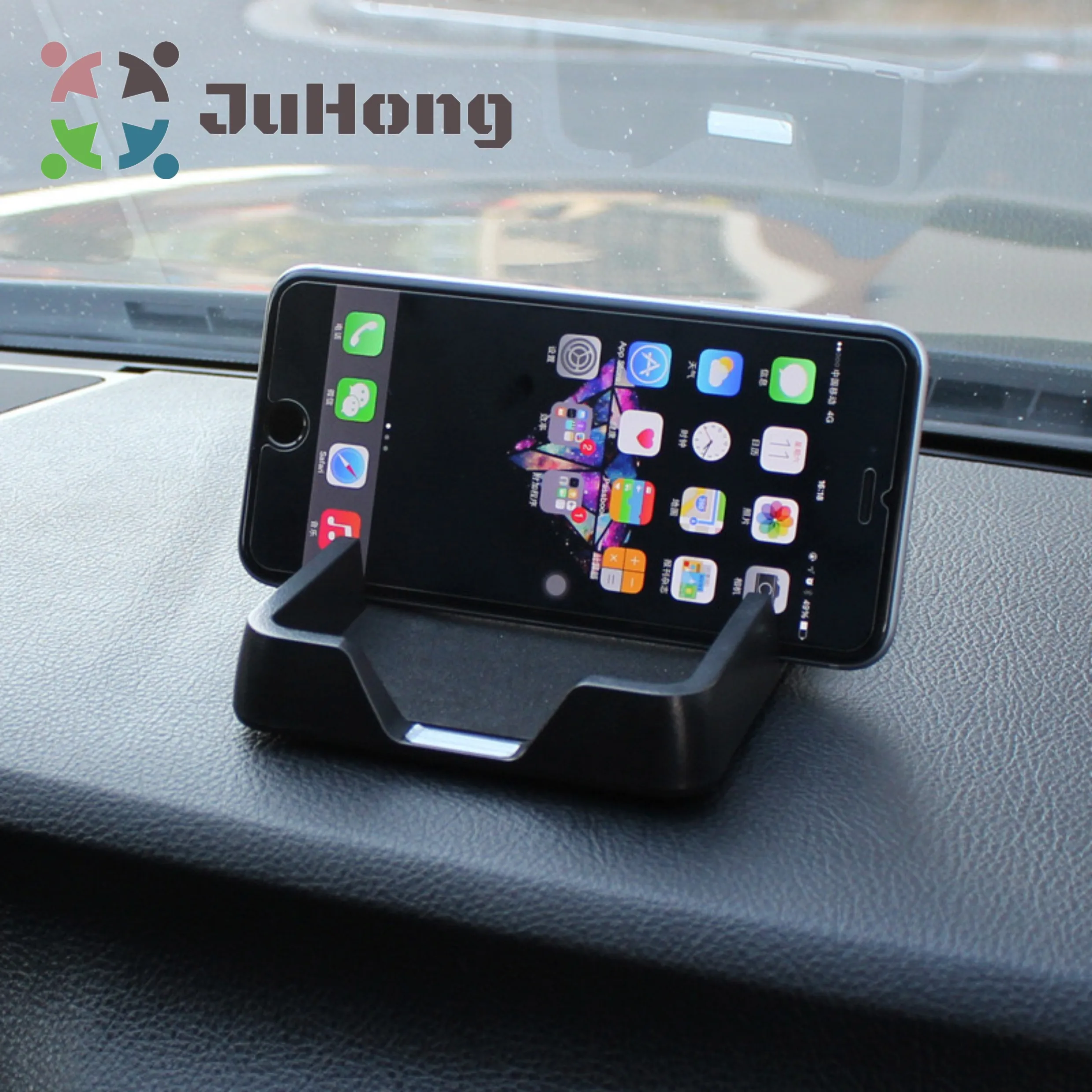Car Phone Tray 2 Size Hold by Anti-slip Mat Mobile Phone Case With Card Slot for iPhone for Samsung Galaxy for Xiaomi for Huawei