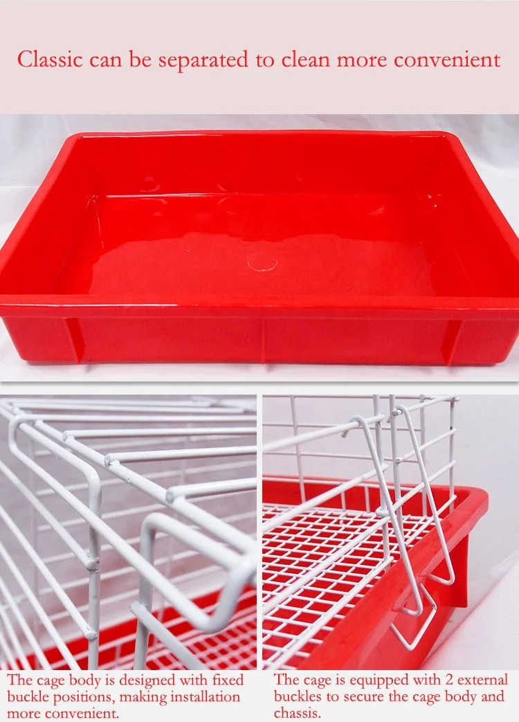 Anti Leakage Urine Portable Pet Cage Rabbit Cage