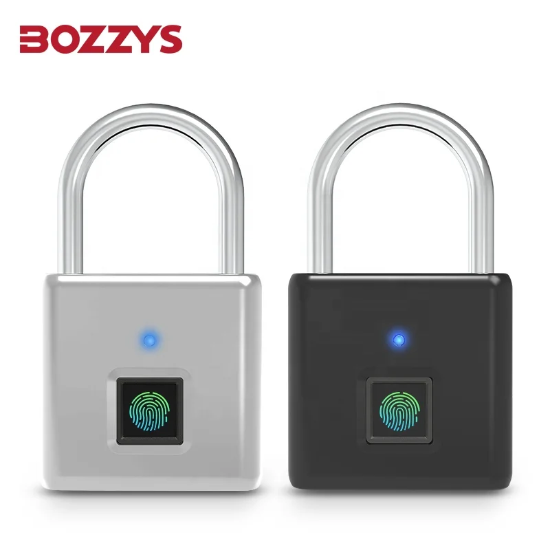 USB Rechargeable smart padlock Intelligent biometric Smart keyless touch outdoor  metal fingerprint padlock