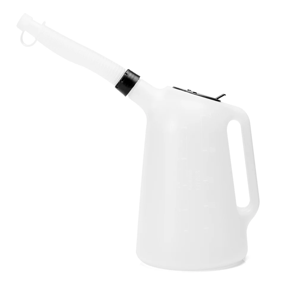 Motorcycle accessories motorcycle tools 5L plastic fuel tank with nozzle cover white with red cover portable fuel tank