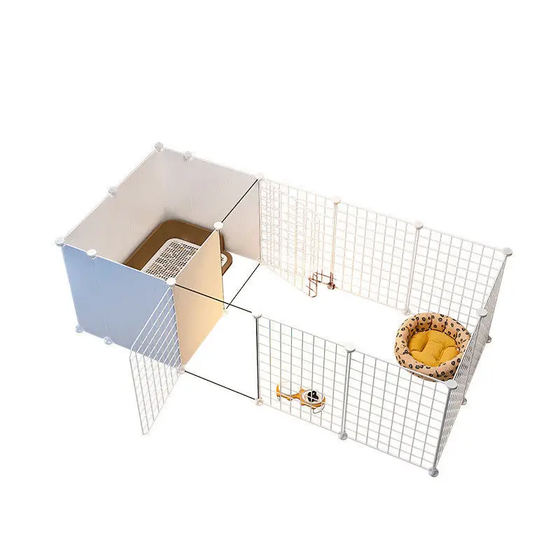 Dog Fences Pet Playpen DIY Animal Cat Crate Cave Multi-functional Sleeping Playing Kennel Rabbits Guinea Pig