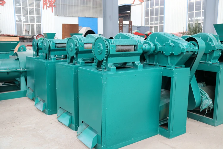 1-2t/h Dry powder NPK compound roller press fertilizer granulator production line