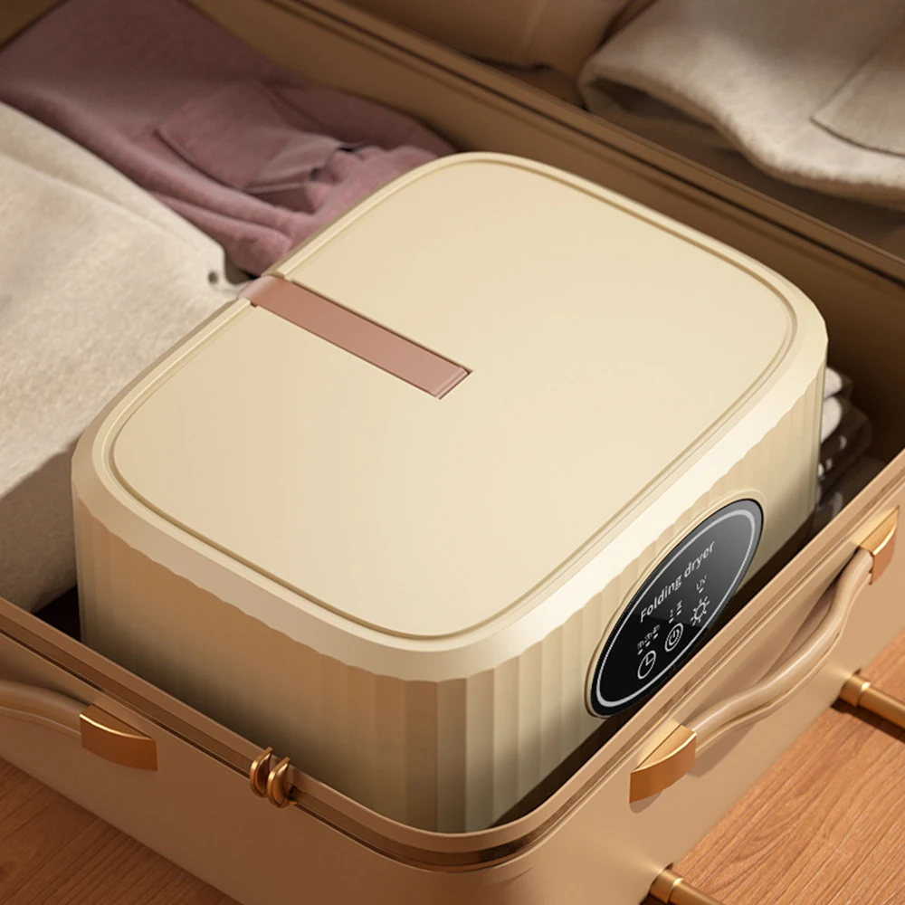 Portable Electric Clothes Dryer Machine Energy Saving Automatic Uv Steam Ironing Foldable Clothing Dryer Touch Switch English