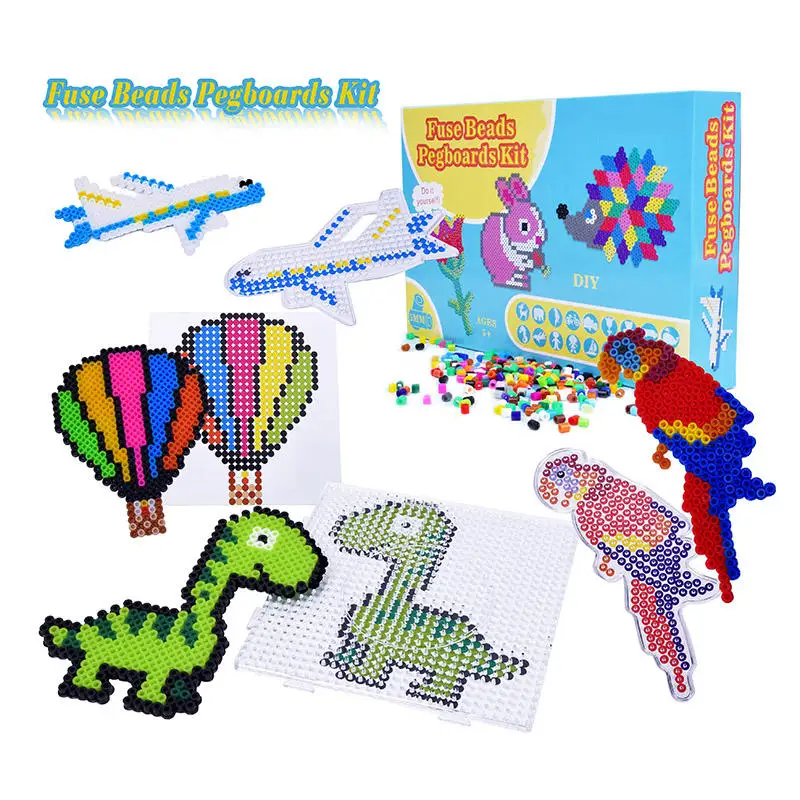 Wholesale Fuse Beads Multi Color Diy Craft Fuse Perler Beads Kit Children Handmade Fuse Beads Kit