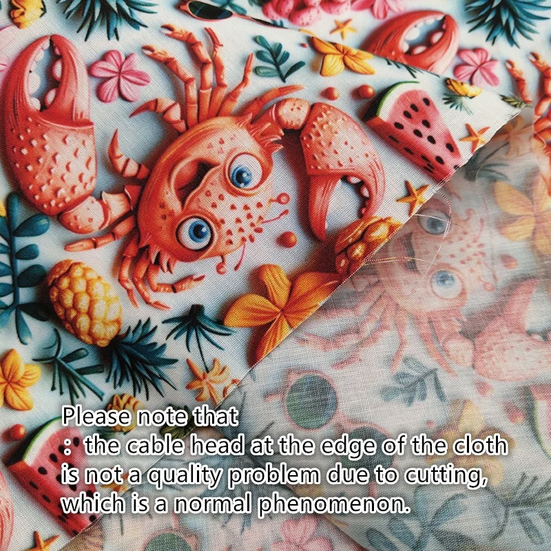 3d Imitation Embroidery Digital Print Tc Fabric Polyester Cotton Flower Designer Sewing Quilting Diy Material Textile