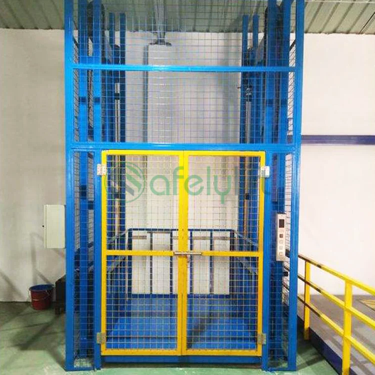 300kg 500kg 800kg 1000kg electric small goods lift hydraulic cargo lift warehouse freight lifter