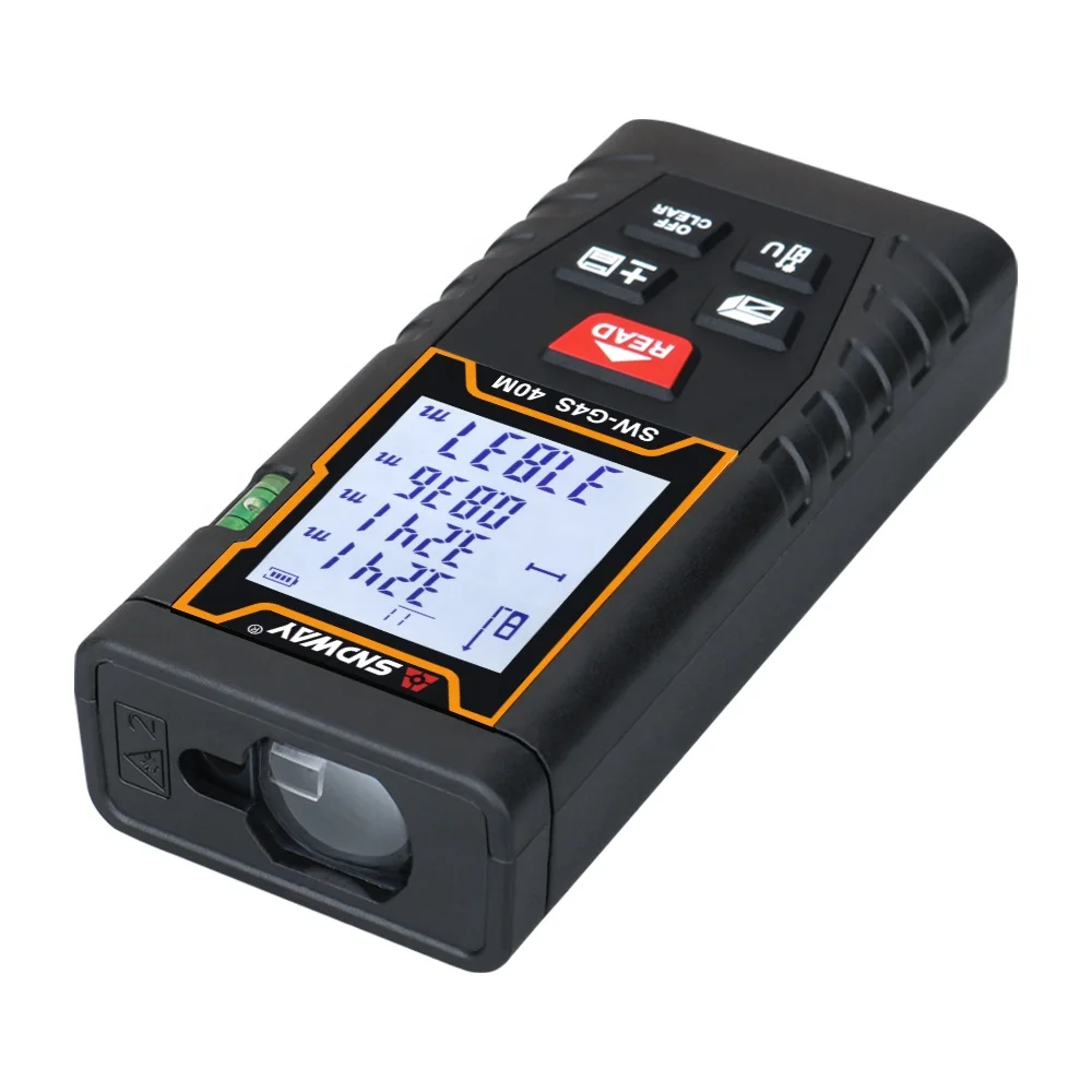 SNDWAY Cheap Handheld Laser Rangefinder sight Measure Tool Digital Laser Distance Meter 40m 60m 80m 100m with LCD Backlight