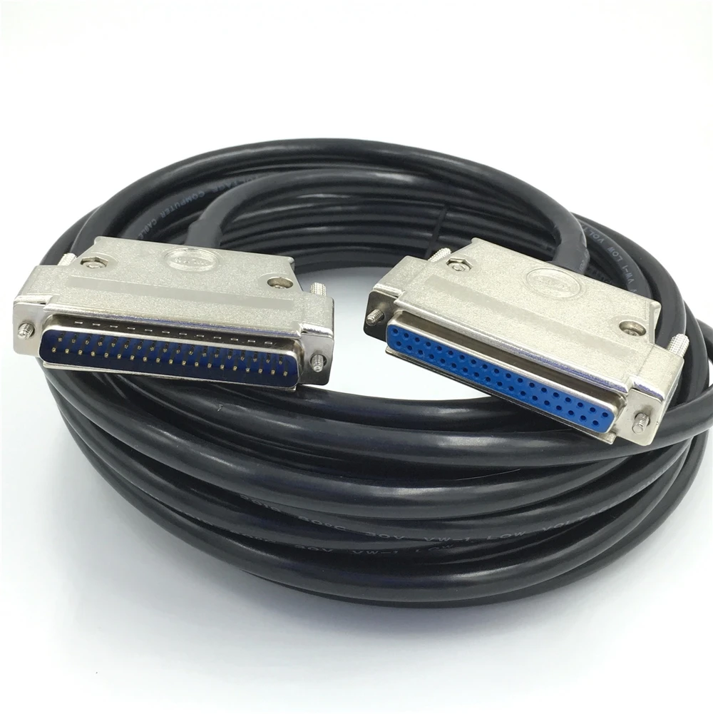 Hot DB37 Data Cable Male to Female Male to Male Female to Female 37 Pin Extension Cable 28AWG OD 10mm Pure Copper Double Shield