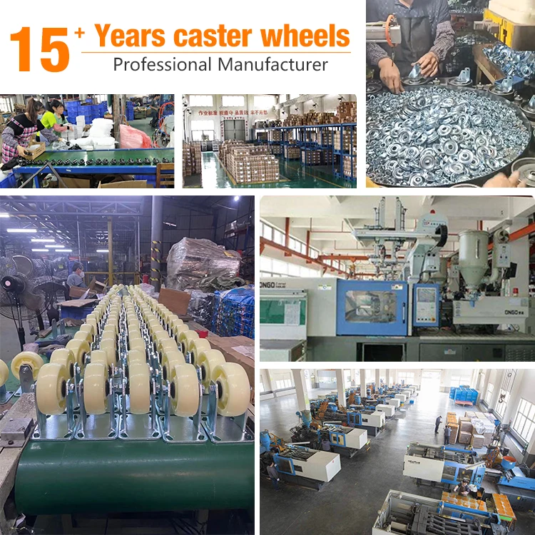 Wholesale Price High Load Bearing Nylon PU 3 Inch Office Chair Caster