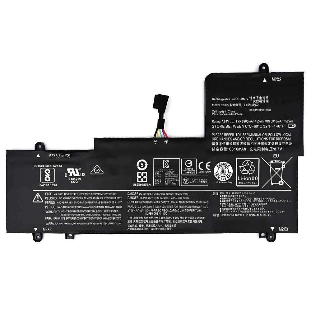 L15L4PC2 Laptop Battery for Lenovo Yoga 710 L15M4PC2 L15L4PC2 2ICP6/64/71-2 notebook lithium ion batterie
