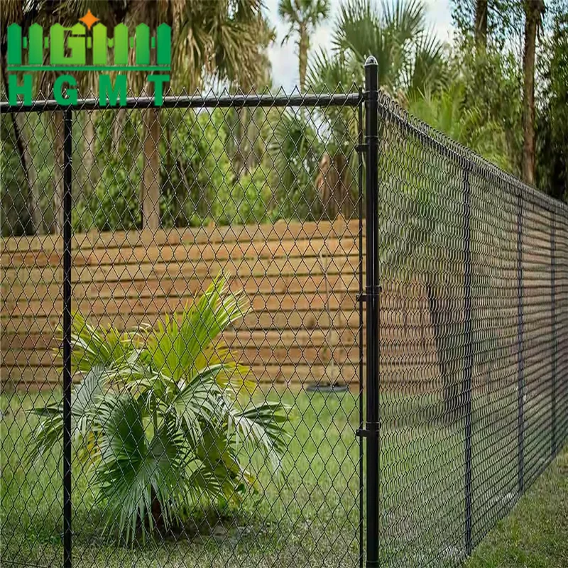 Low Price PVC Coated Galvanized Diamond Cyclone Wire Mesh Rolls 6ft Chain Link Fence For Sale