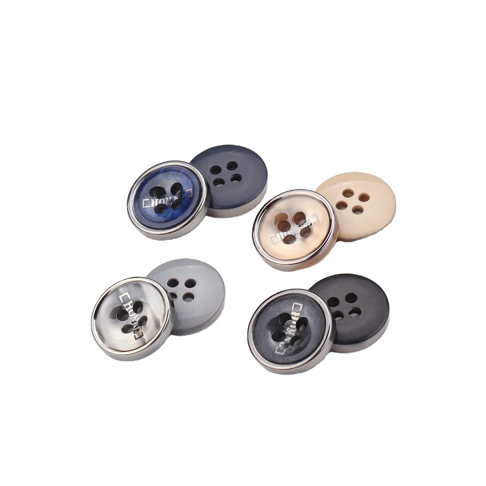 
 Mailida, оптовая продажа, модные пуговицы для рубашек с УФ-логотипом из полиэстера и пластмассы  