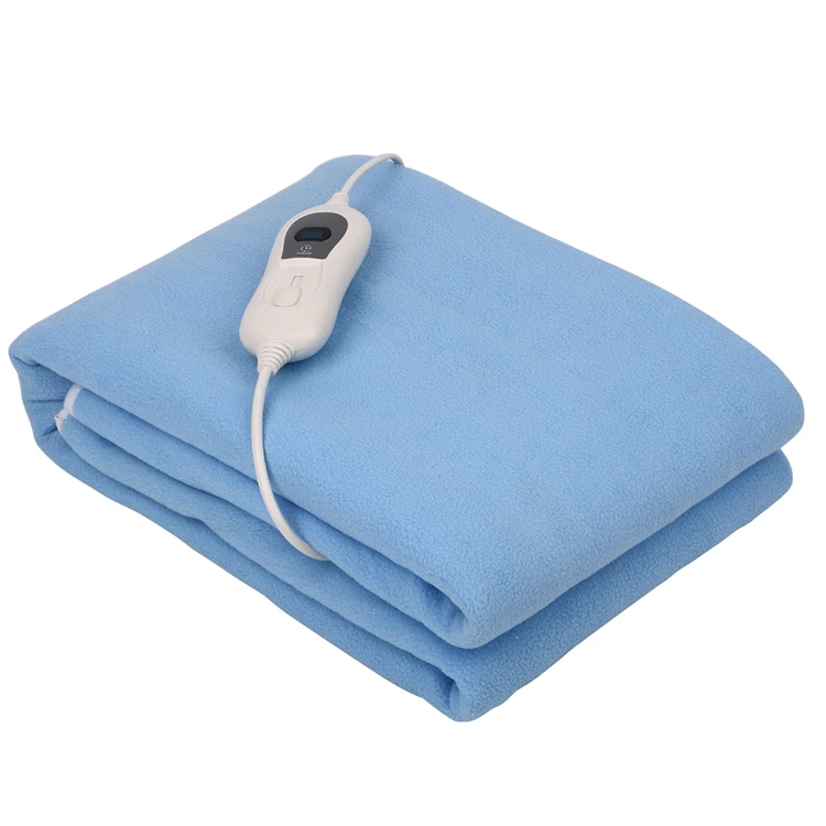 Polyester Polar Fleece Heated Underblanket 3 Heat Settings Home Use Single Size Blanket