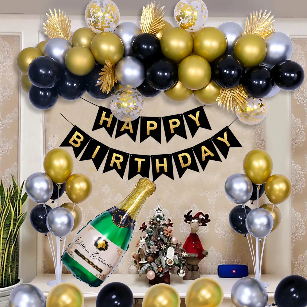 Birthdays Balloon Garland Arch Kit White Lavender Gold Confetti Balloon Arch for Birthday Wedding Baby Shower Decorations