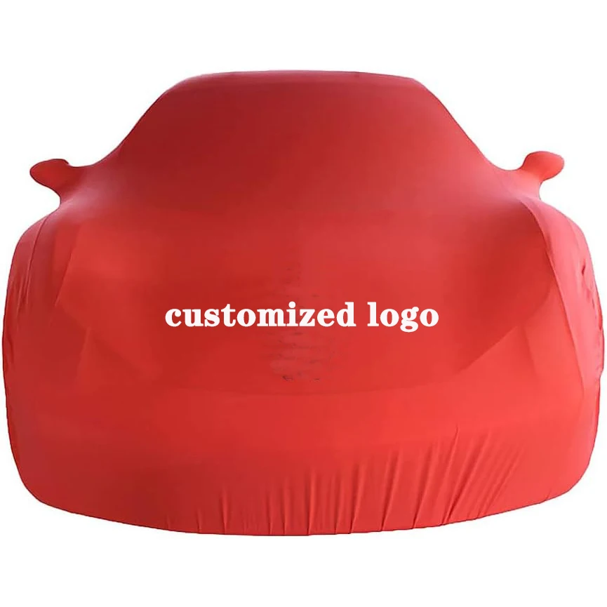 Stretch Car Cover Anti-scratches Washable High Elastic Super Soft Customized Velvet Car Cover Indoor For Garage.