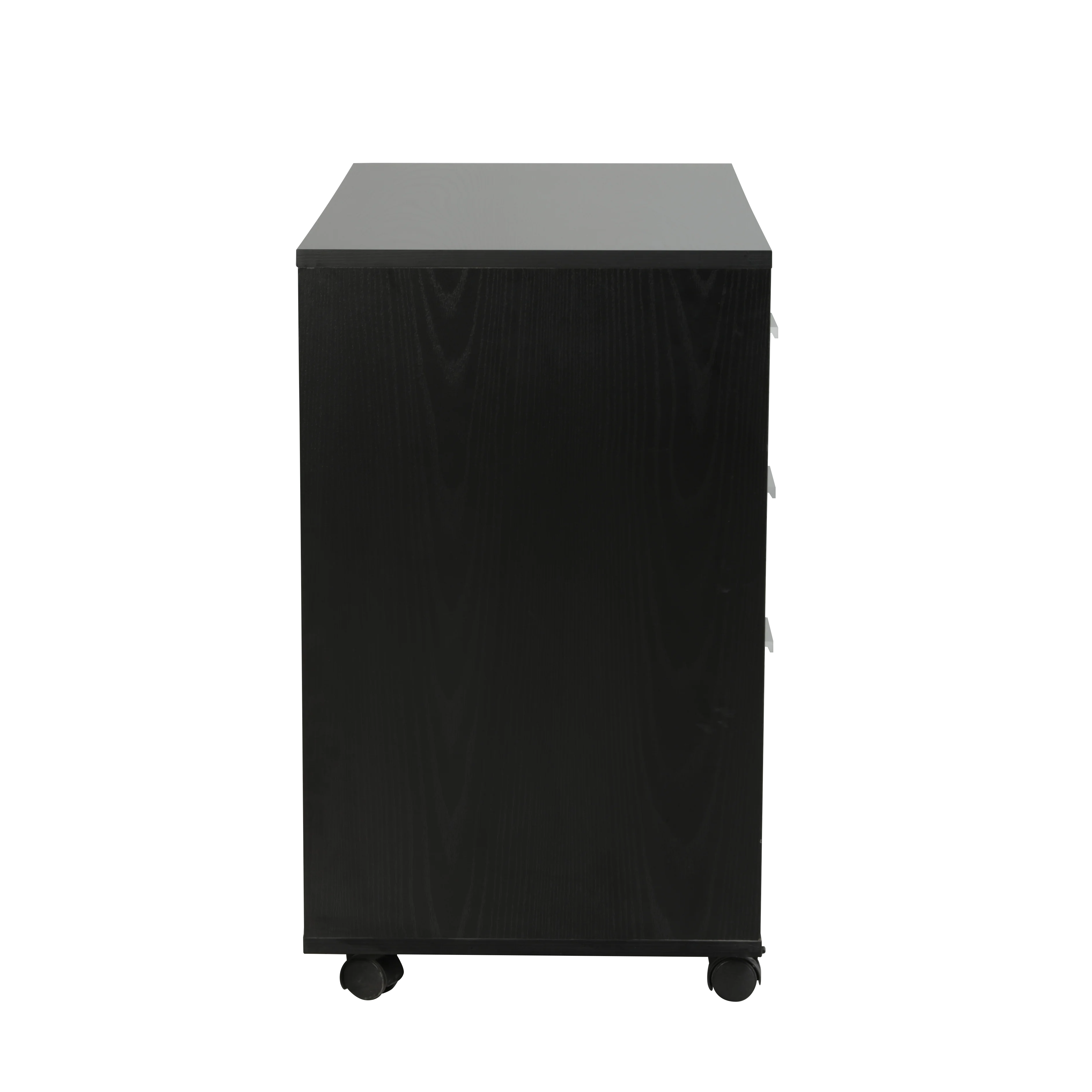 GUYOU GD-37 Mobile Filing Cabinet 3 Drawers Removable Office Document Storage Cabinet Black