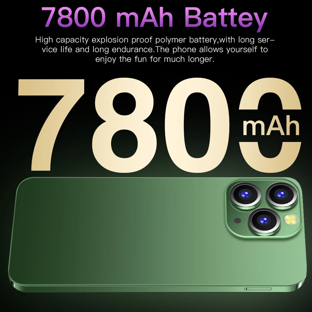 Factory Direct Sale I14 Pro Max 512gb Big Memory Mobile Phone With Beauty Camera Smart Phone Cellphone