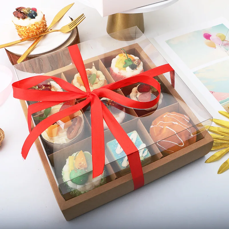 Eco Friendly Party Sushi Fruits Chocolate Cookie Paper Boxes Dessert Box Catering Packaging Platter Box With Dividers And Sauce