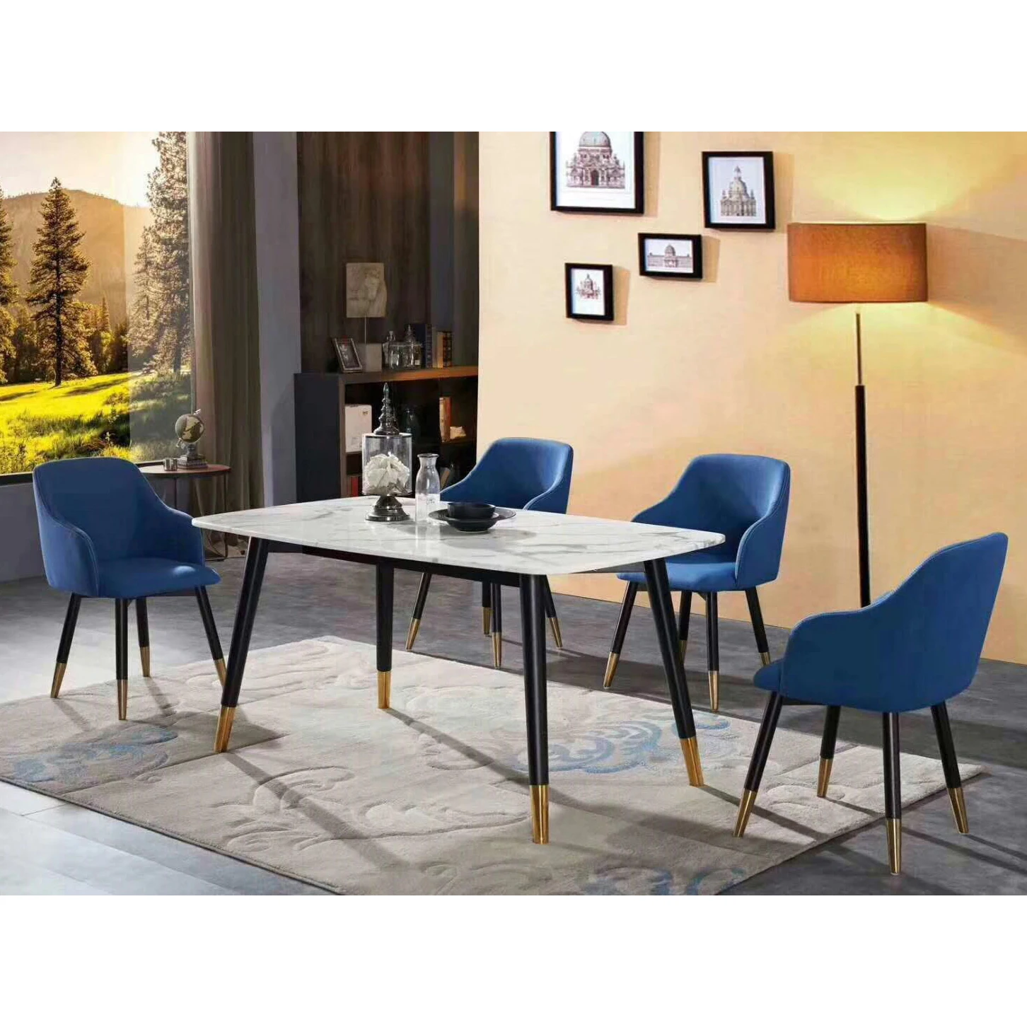 HS-R111 Современная дизайнерская одежда в китайском стиле, новый дизайн, оптовая продажа роскошный отель Ресторан мебель столы