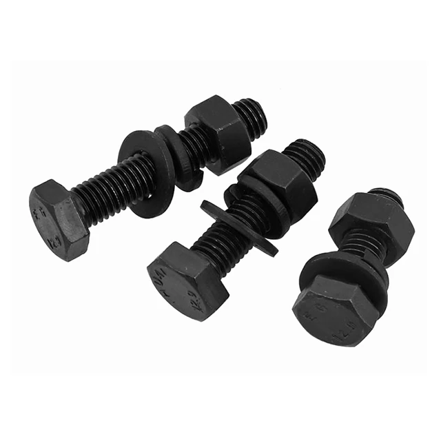 Custom Din Thread Length Fasteners Flange Titanium Galvanized M6 M8 M10 Stainless Steel Hex Head Round Grade 8 Bolt and Nut