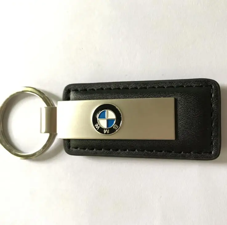 Creative promotional gifts, custom logo keychain, car logo keychain high quality leather keychain