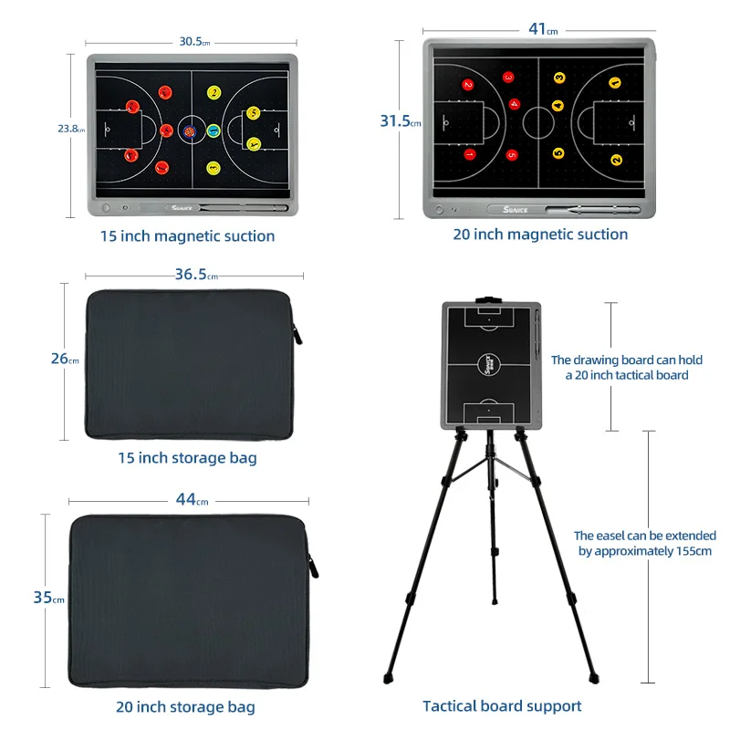 Hot Sale LCD Portable 15inch Football Basketball Training Electronic Tactical Board Blackboard Magic Drawing Board