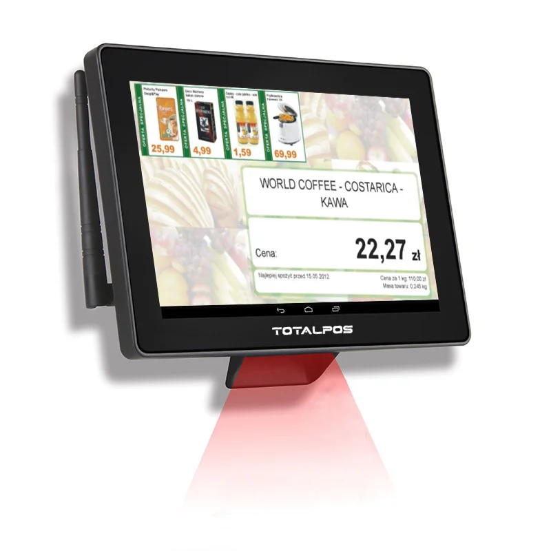 10 1 дюймовый 1280*800p Windows Android планшет pos терминал 2d сканер штрих-кода проверка цены для