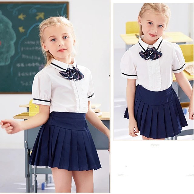 Primari School Uniform Dress Polyester/Cotton School Uniform Shirts Formal School Uniform