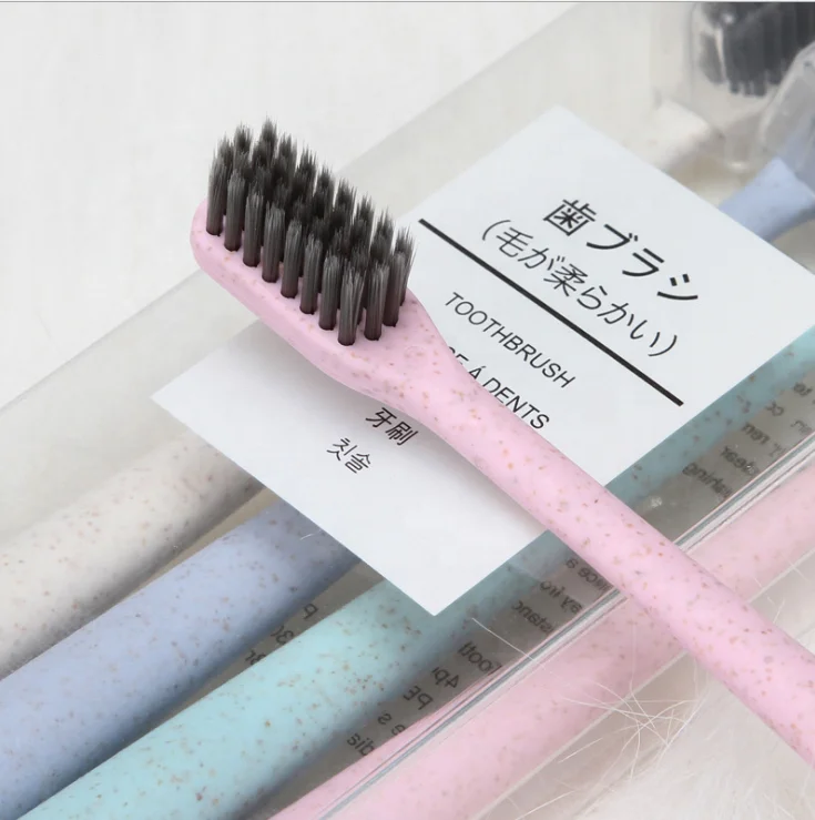 Wheat Straw Material Small Head Toothbrush for Adult